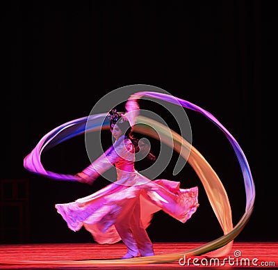 Long sleeve dance -Dance dramaâ€œMei Lanfangâ€ Editorial Stock Photo